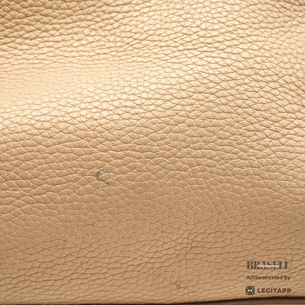 CELINE Luggage Micro Shopper Leather Tote Bag 【ImportFeeFREE】