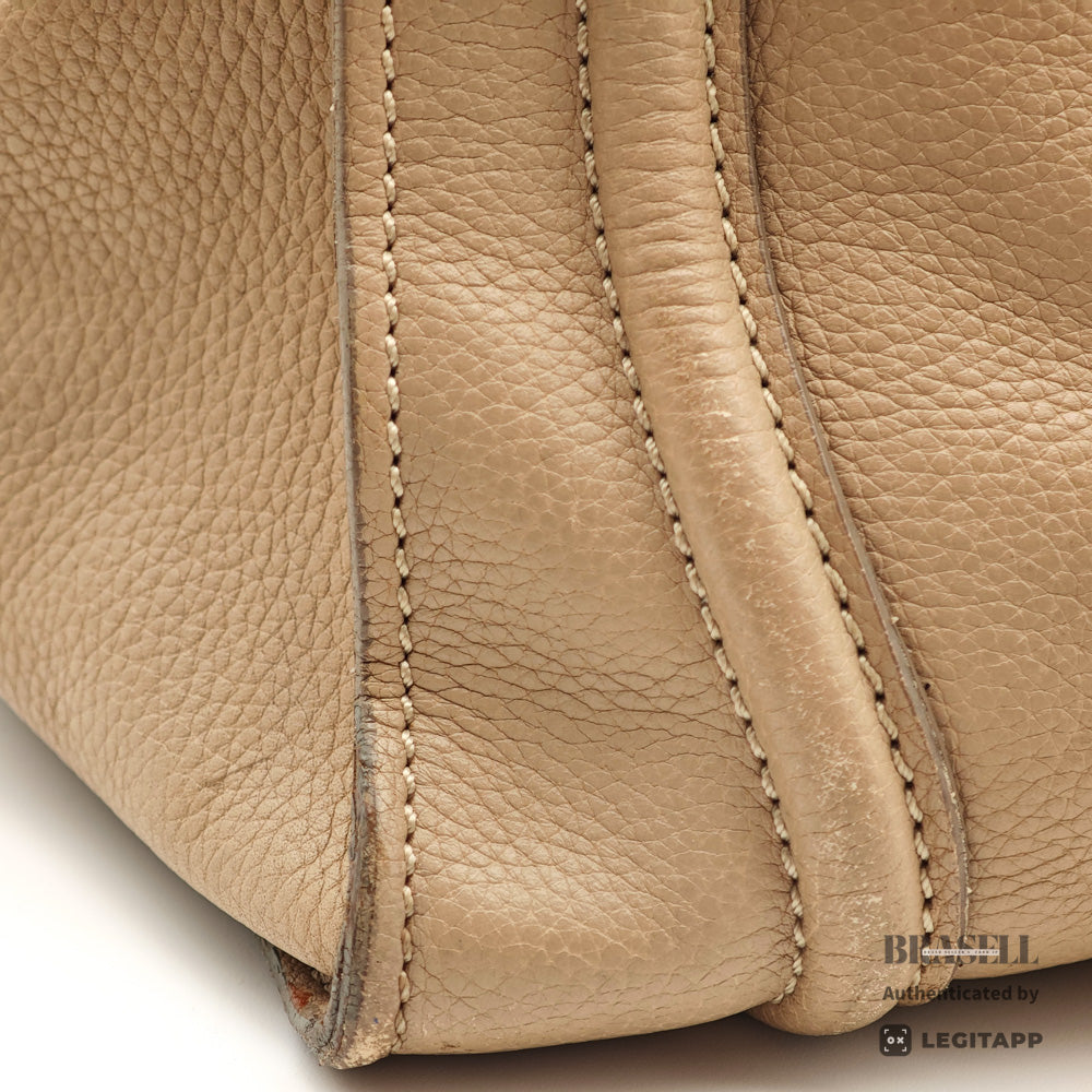 CELINE Luggage Micro Shopper Leather Tote Bag 【ImportFeeFREE】