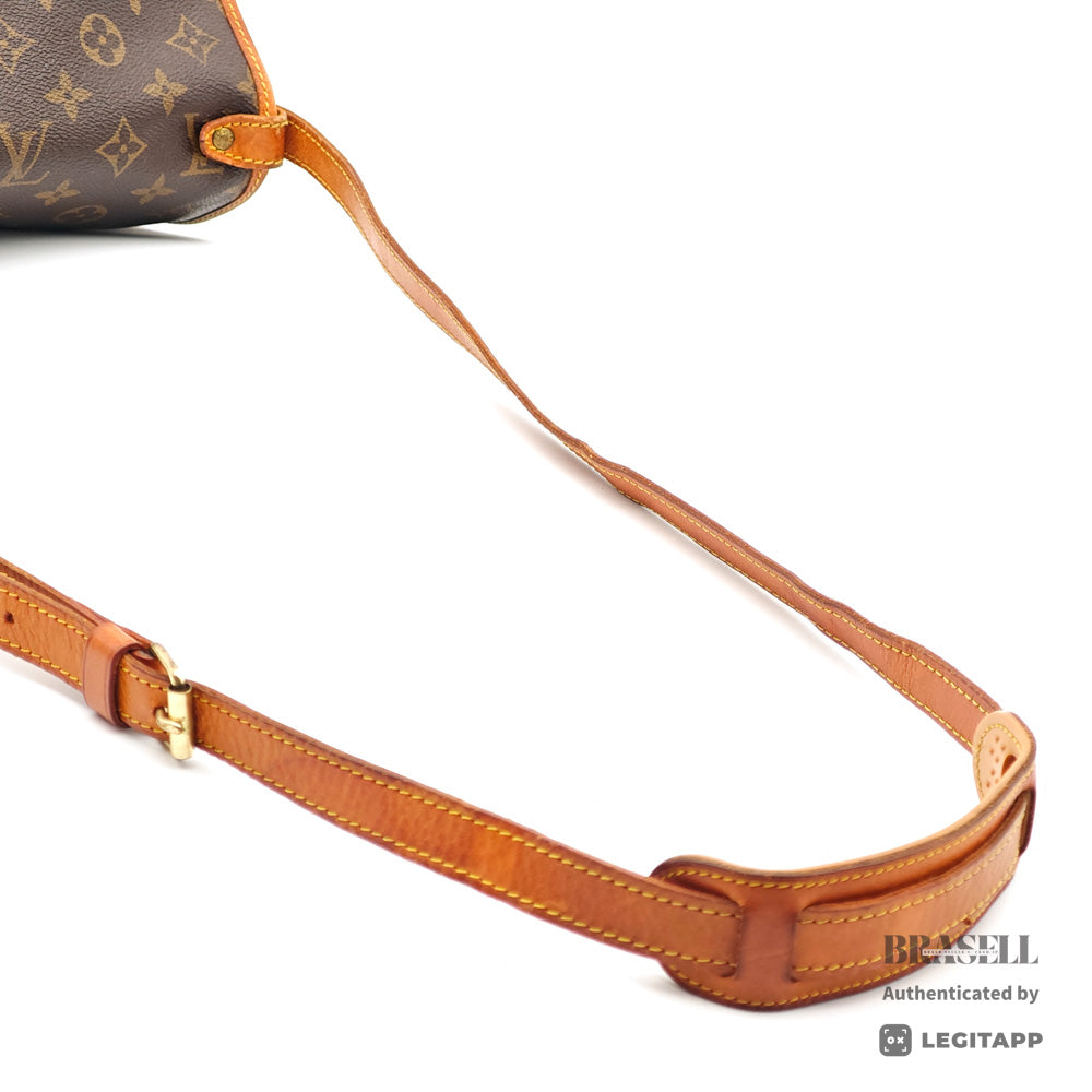 LOUIS VUITTON Saumur 30 Monogram Canvas Brown Shoulder Bag 【ImportFeeFREE】