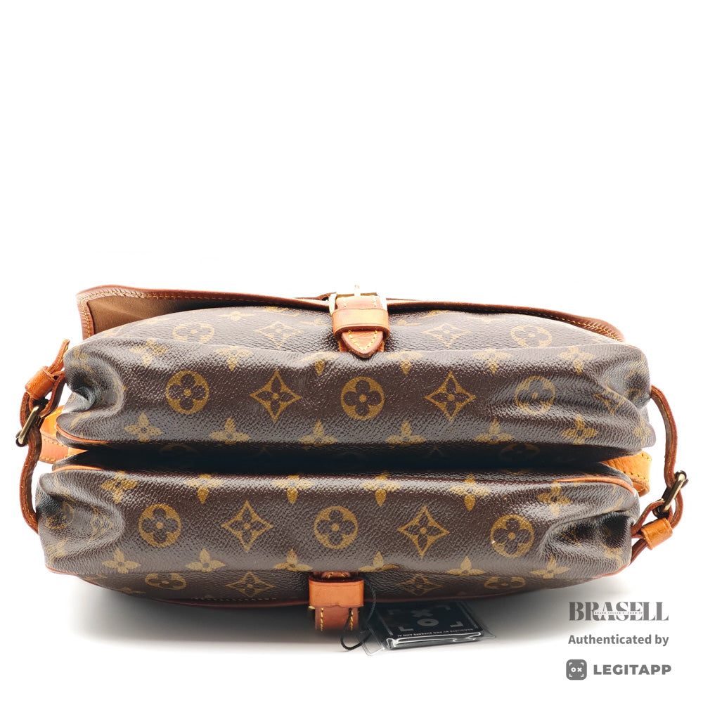 LOUIS VUITTON Saumur 30 Monogram Canvas Brown Shoulder Bag 【ImportFeeFREE】