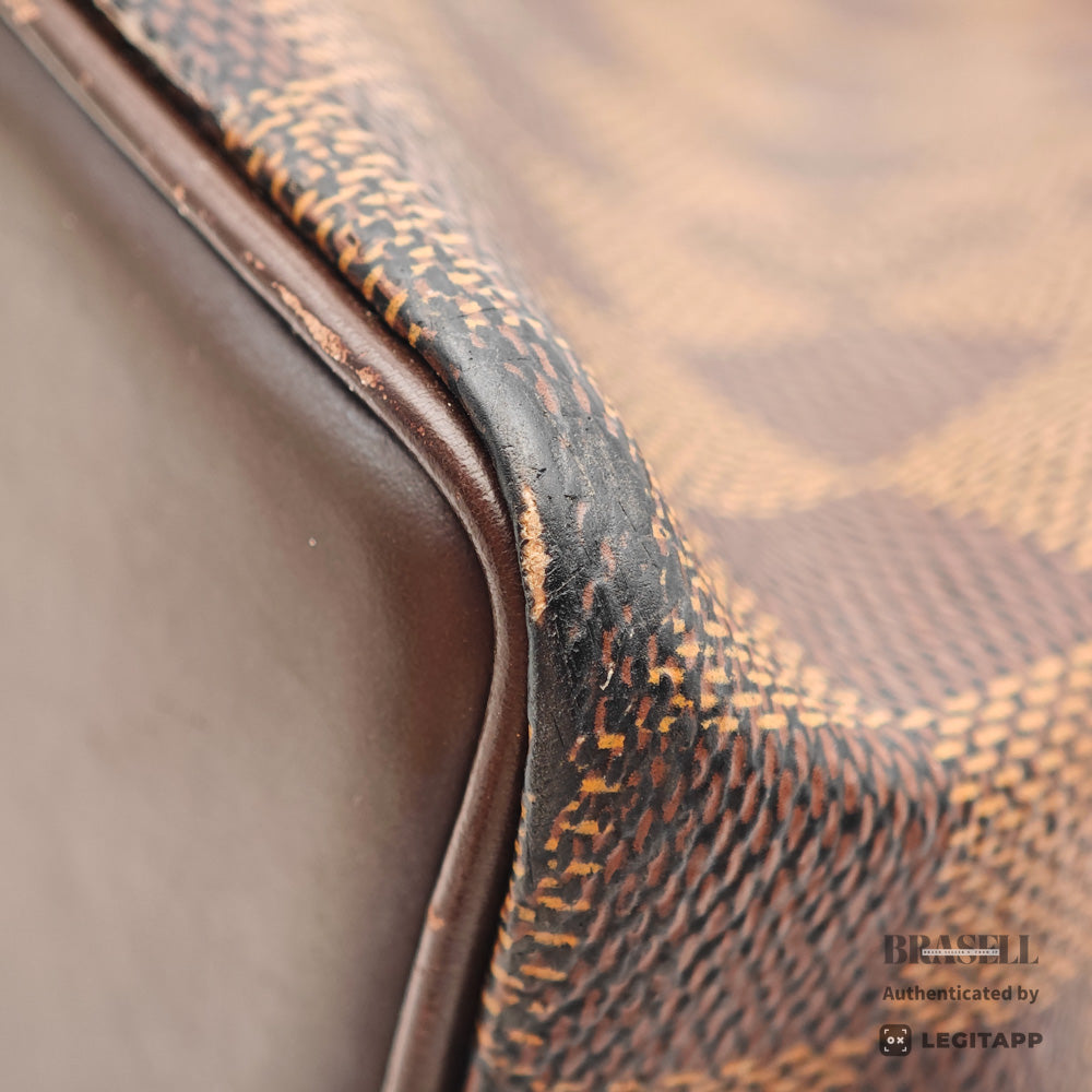LOUIS VUITTON Chelsea Damier Canvas Brown Hand Bag N51119 【ImportFeeFREE】