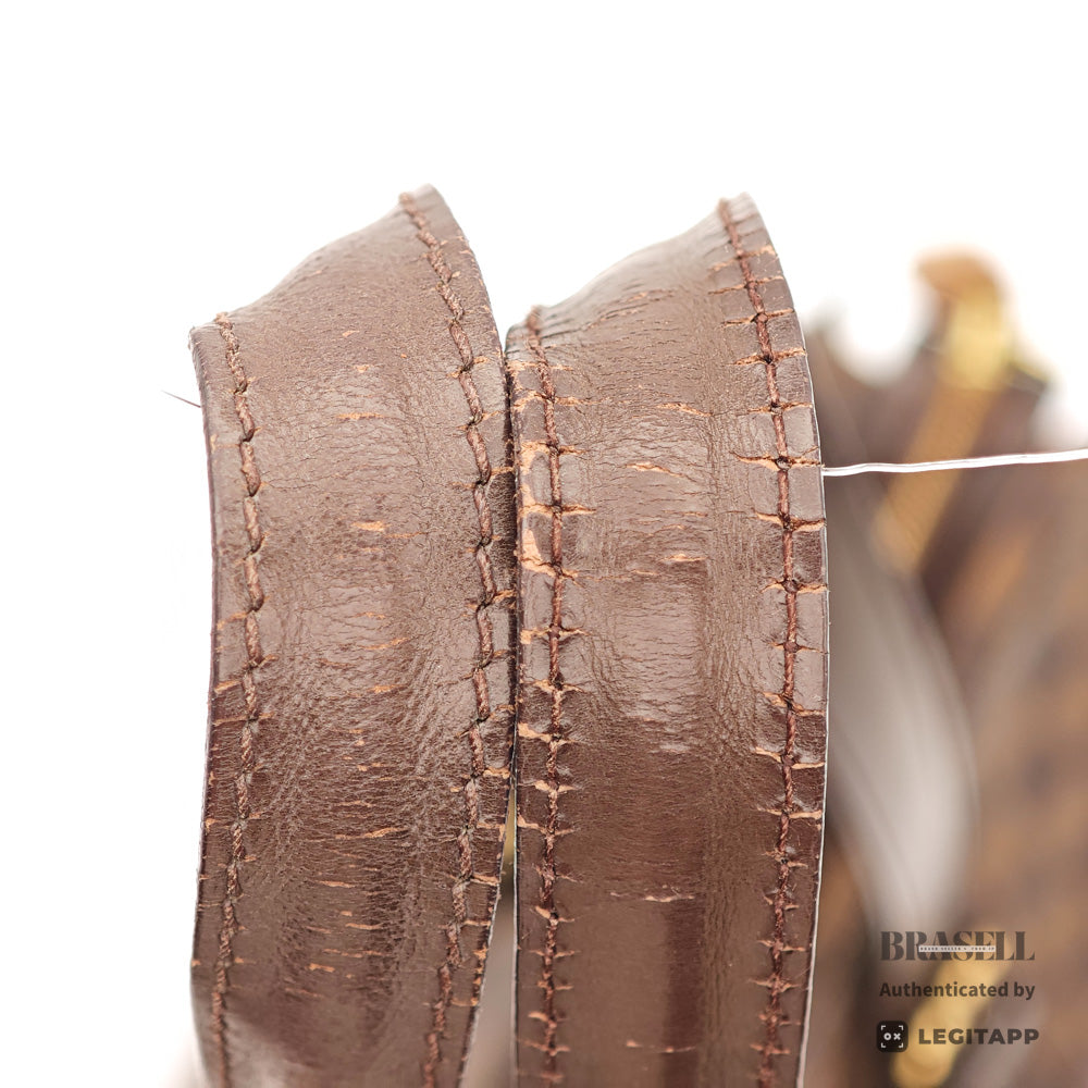 LOUIS VUITTON Chelsea Damier Canvas Brown Hand Bag N51119 【ImportFeeFREE】