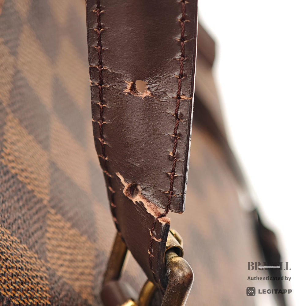 LOUIS VUITTON Chelsea Damier Canvas Brown Hand Bag N51119 【ImportFeeFREE】