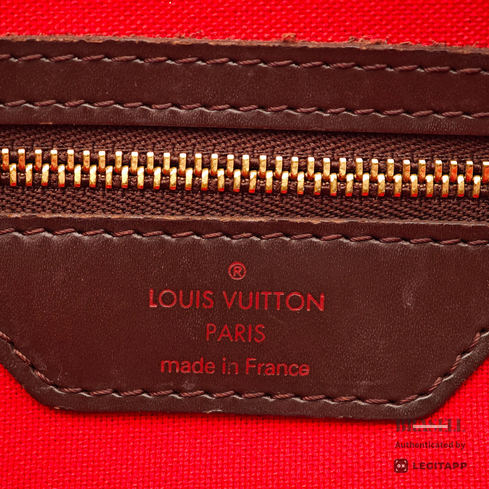 LOUIS VUITTON Chelsea Damier Canvas Brown Hand Bag N51119 【ImportFeeFREE】