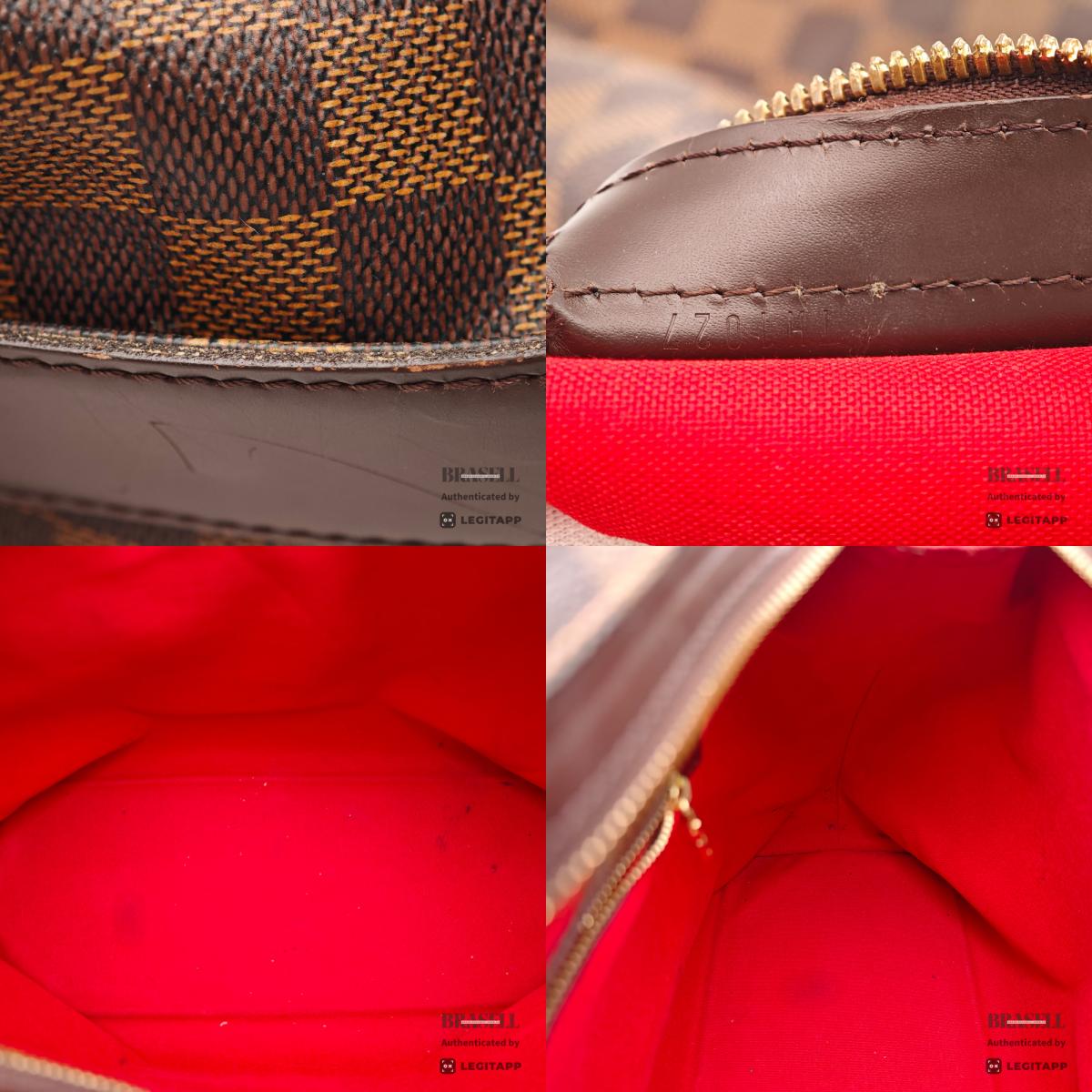 LOUIS VUITTON Chelsea Damier Canvas Brown Hand Bag N51119 【ImportFeeFREE】