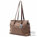 LOUIS VUITTON Chelsea Damier Canvas Brown Hand Bag N51119 【ImportFeeFREE】