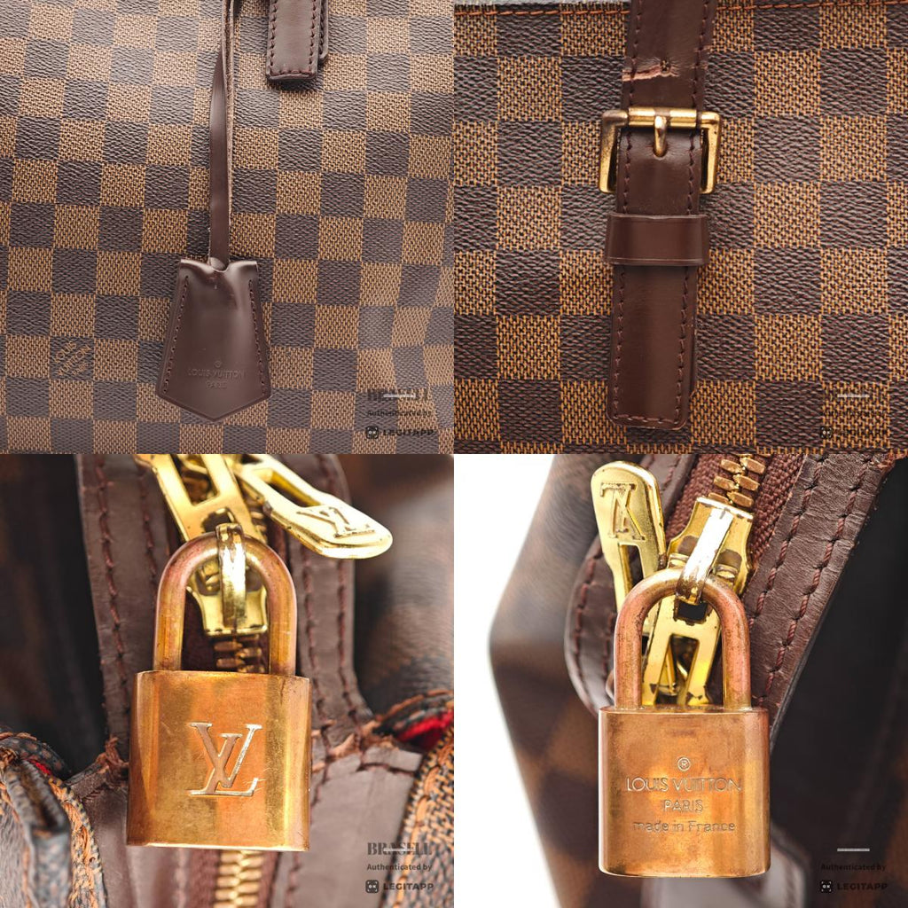 LOUIS VUITTON Chelsea Damier Canvas Brown Hand Bag N51119 【ImportFeeFREE】