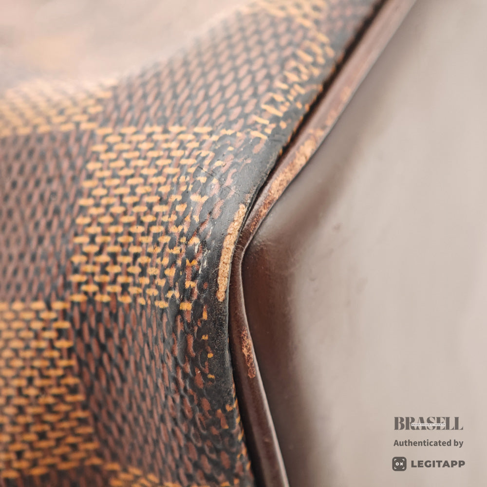 LOUIS VUITTON Chelsea Damier Canvas Brown Hand Bag N51119 【ImportFeeFREE】