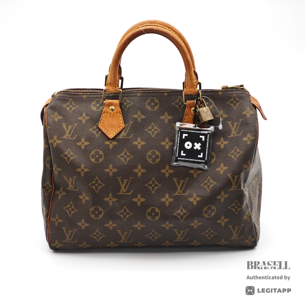 LOUIS VUITTON Speedy 30 Monogram Canvas Brown Hand Bag M41526 【ImportFeeFREE】