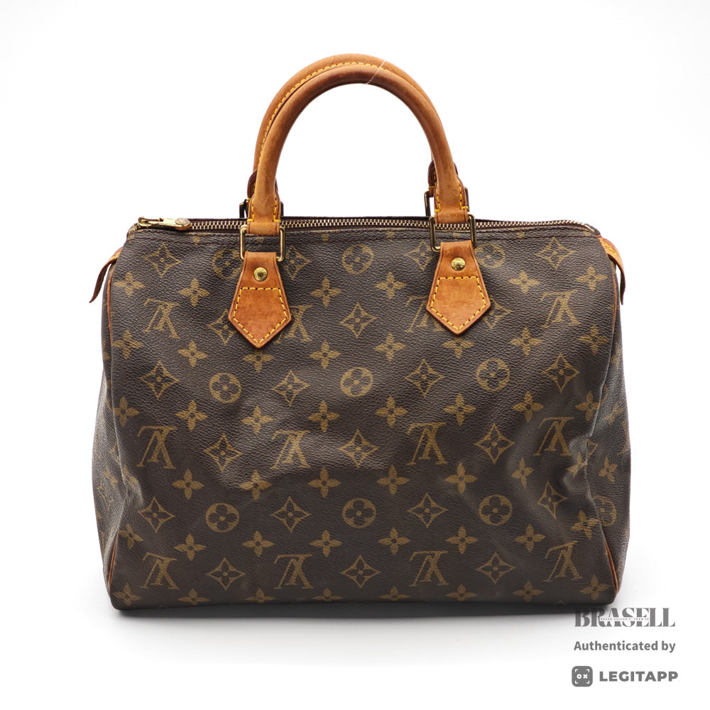 LOUIS VUITTON Speedy 30 Monogram Canvas Brown Hand Bag M41526 【ImportFeeFREE】