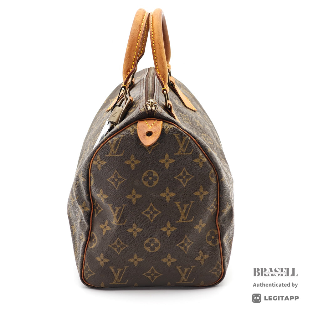 LOUIS VUITTON Speedy 30 Monogram Canvas Brown Hand Bag M41526 【ImportFeeFREE】