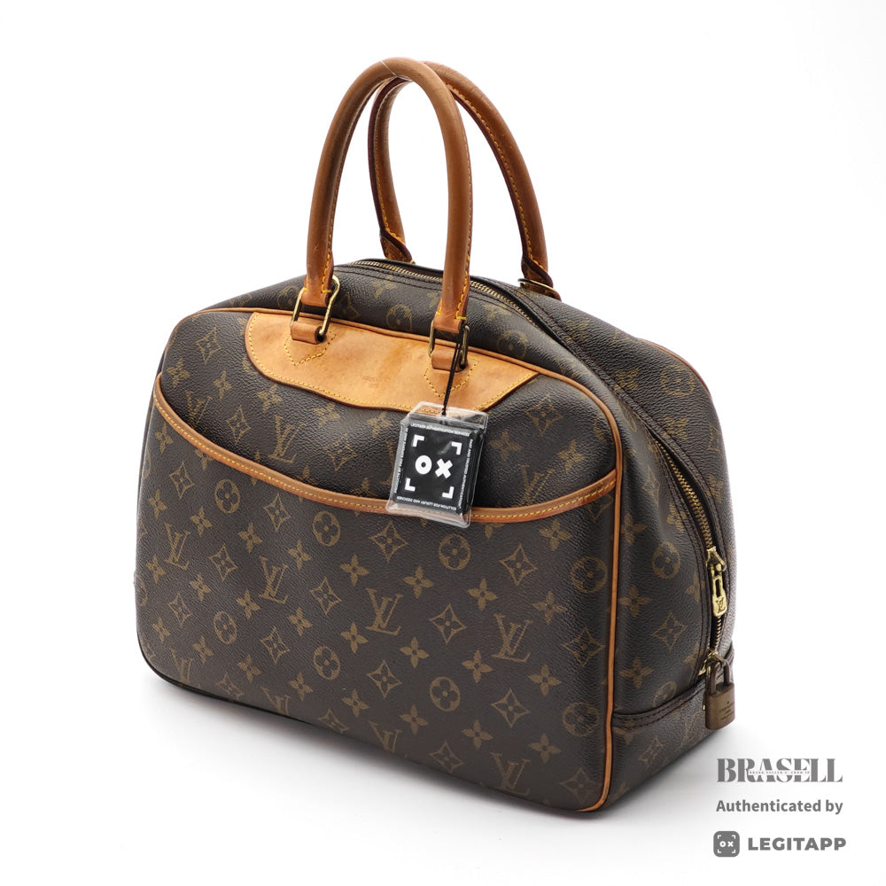 LOUIS VUITTON Deauville Monogram Canvas Brown Hand Bag M47270 【ImportFeeFREE】