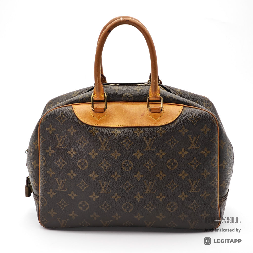 LOUIS VUITTON Deauville Monogram Canvas Brown Hand Bag M47270 【ImportFeeFREE】