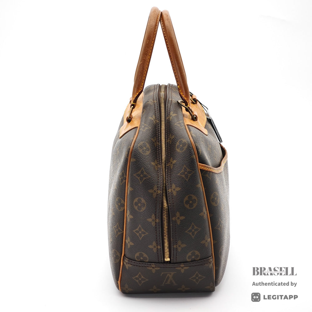 LOUIS VUITTON Deauville Monogram Canvas Brown Hand Bag M47270 【ImportFeeFREE】