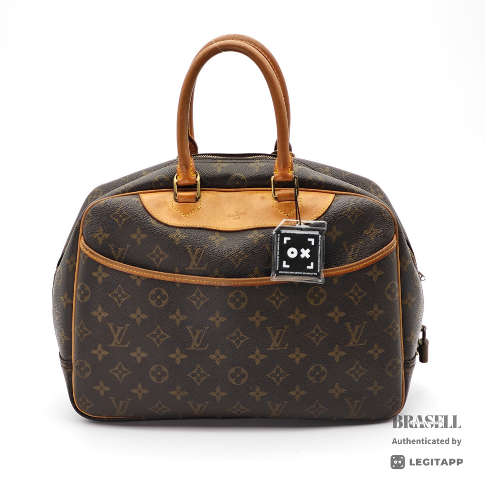 LOUIS VUITTON Deauville Monogram Canvas Brown Hand Bag M47270 【ImportFeeFREE】