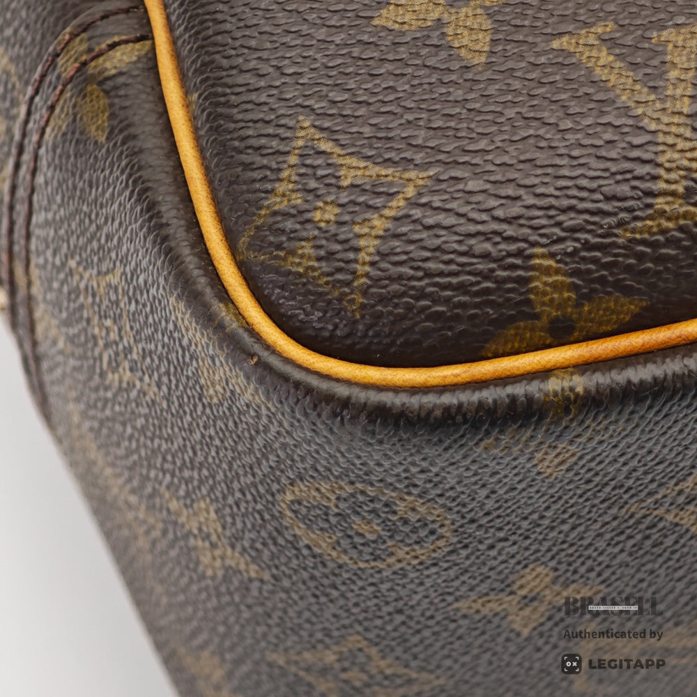 LOUIS VUITTON Deauville Monogram Canvas Brown Hand Bag M47270 【ImportFeeFREE】