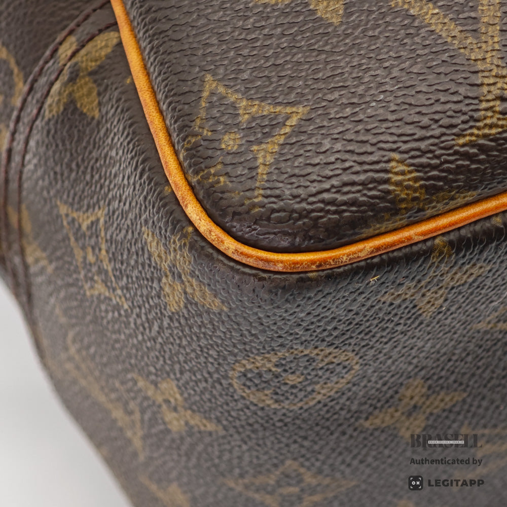 LOUIS VUITTON Deauville Monogram Canvas Brown Hand Bag M47270 【ImportFeeFREE】