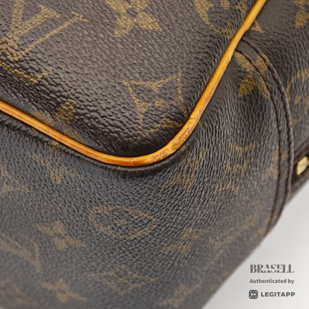 LOUIS VUITTON Deauville Monogram Canvas Brown Hand Bag M47270 【ImportFeeFREE】