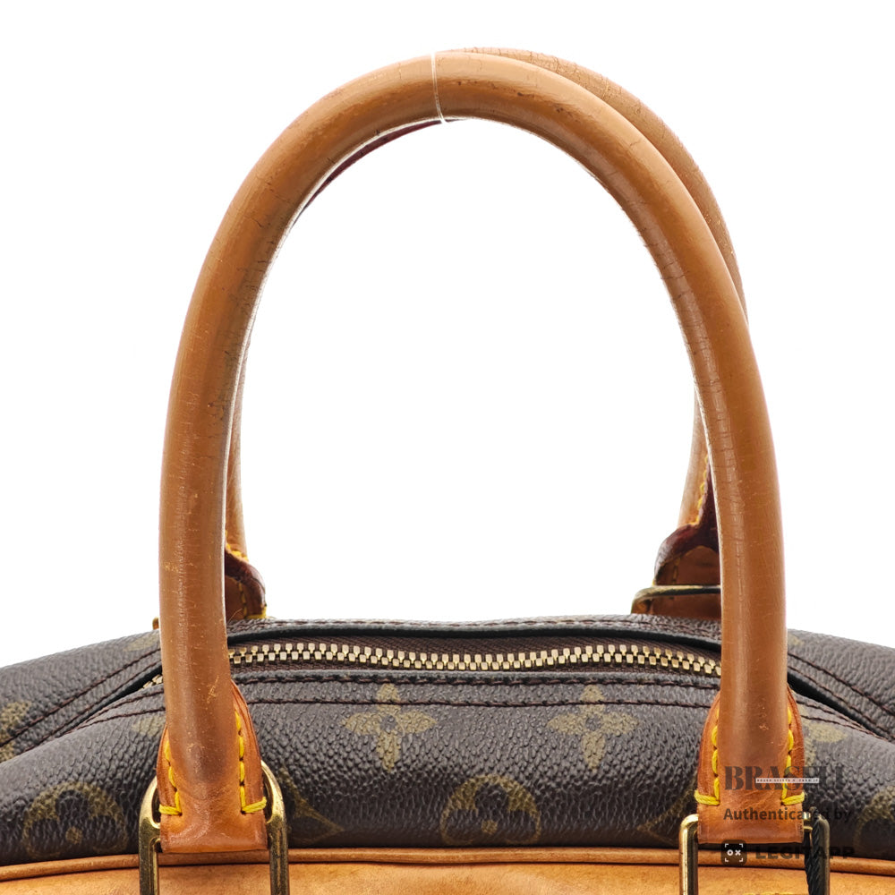 LOUIS VUITTON Deauville Monogram Canvas Brown Hand Bag M47270 【ImportFeeFREE】