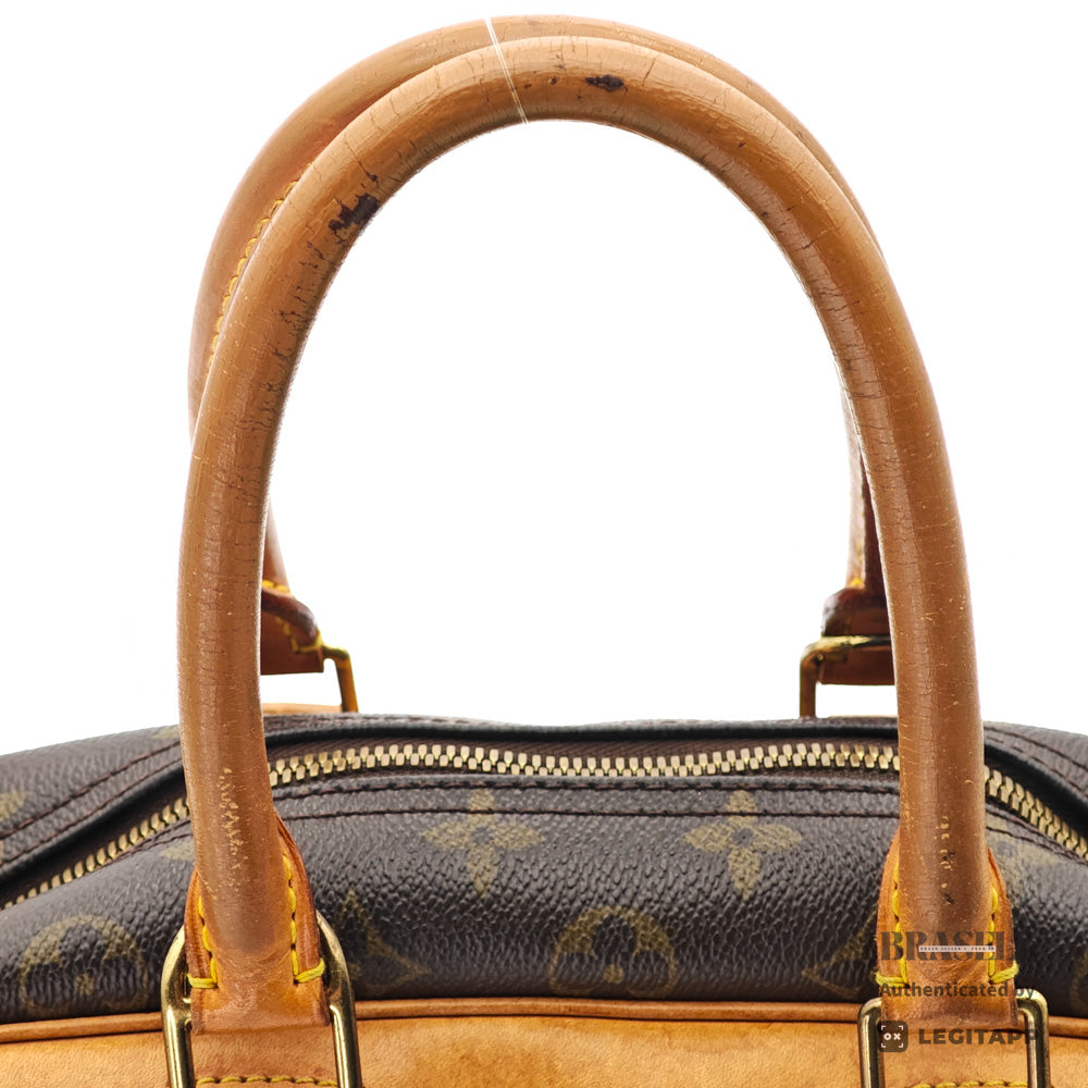 LOUIS VUITTON Deauville Monogram Canvas Brown Hand Bag M47270 【ImportFeeFREE】