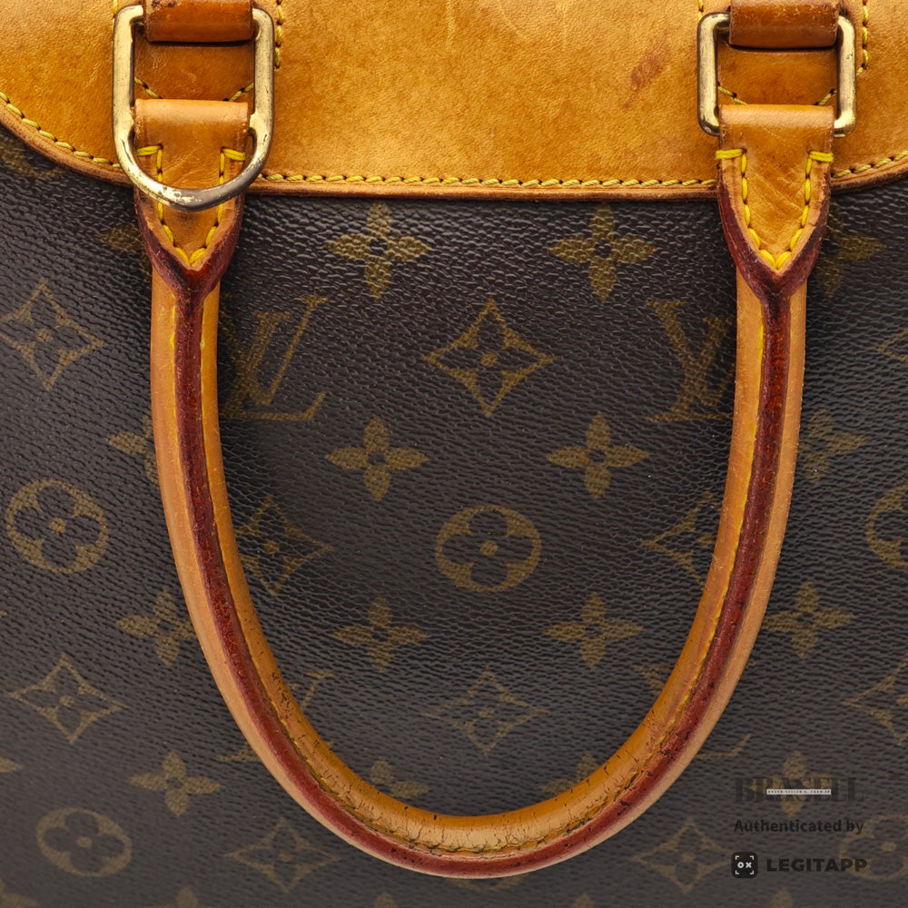 LOUIS VUITTON Deauville Monogram Canvas Brown Hand Bag M47270 【ImportFeeFREE】