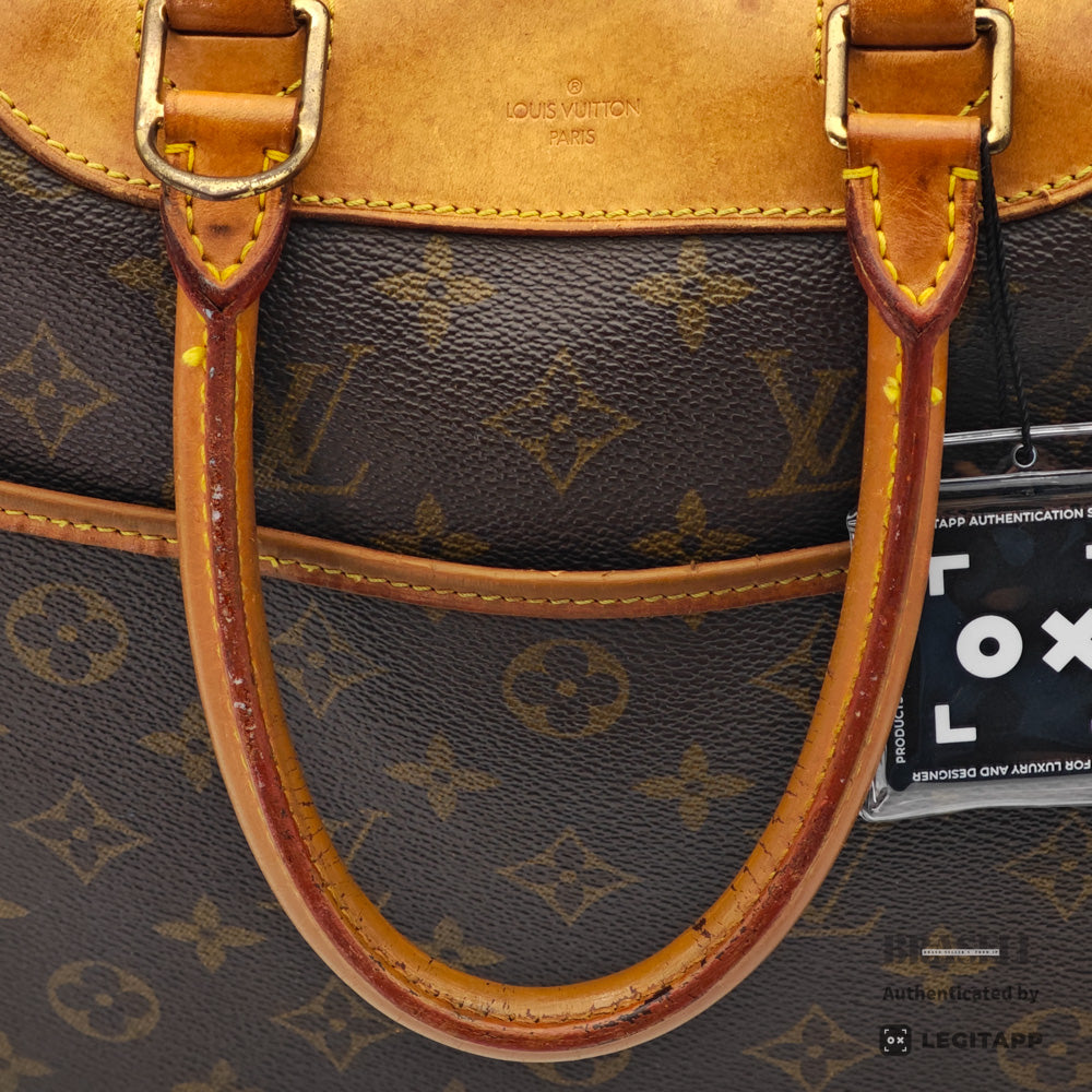LOUIS VUITTON Deauville Monogram Canvas Brown Hand Bag M47270 【ImportFeeFREE】