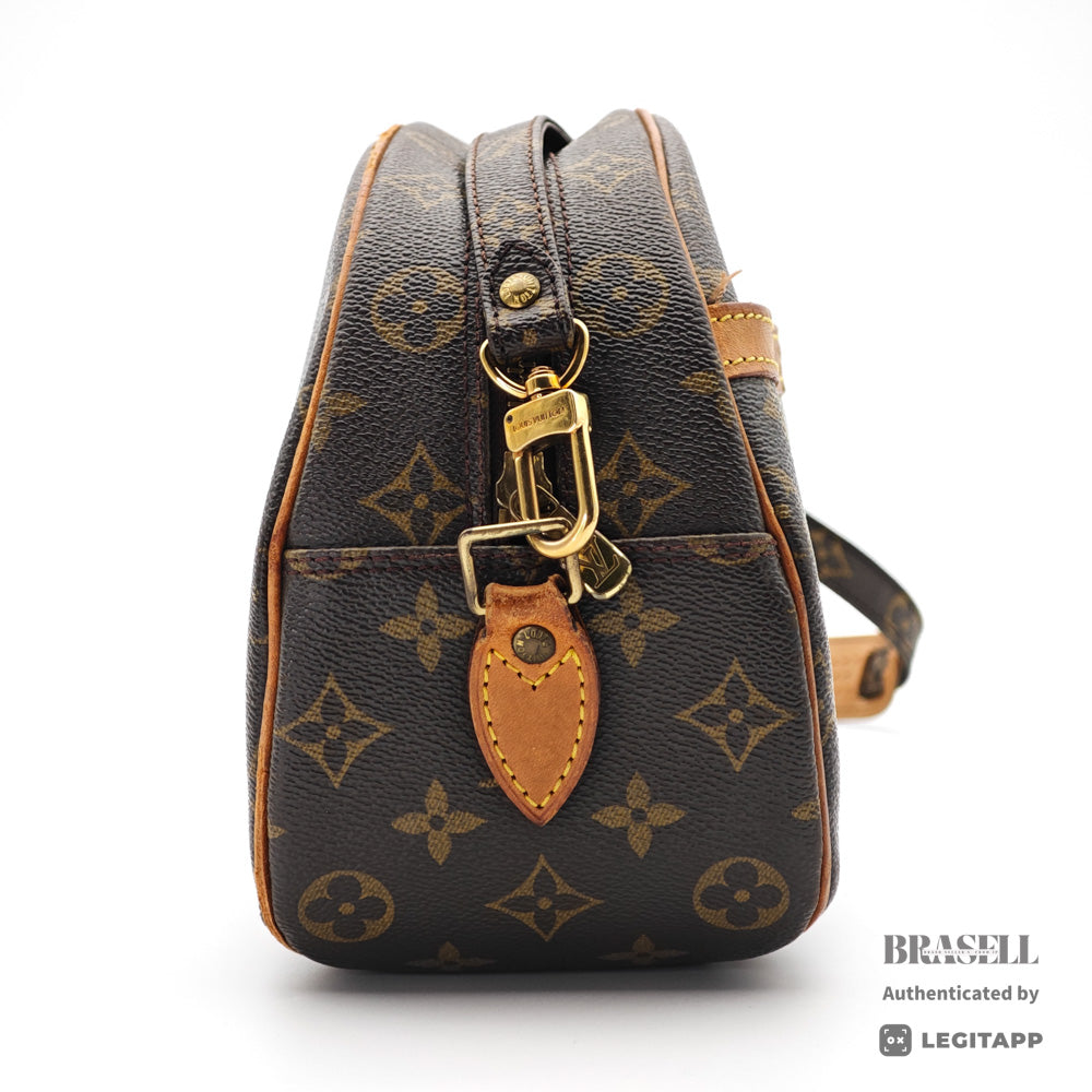 LOUIS VUITTON Blois Monogram Canvas Brown Shoulder Bag M51221 【ImportFeeFREE】