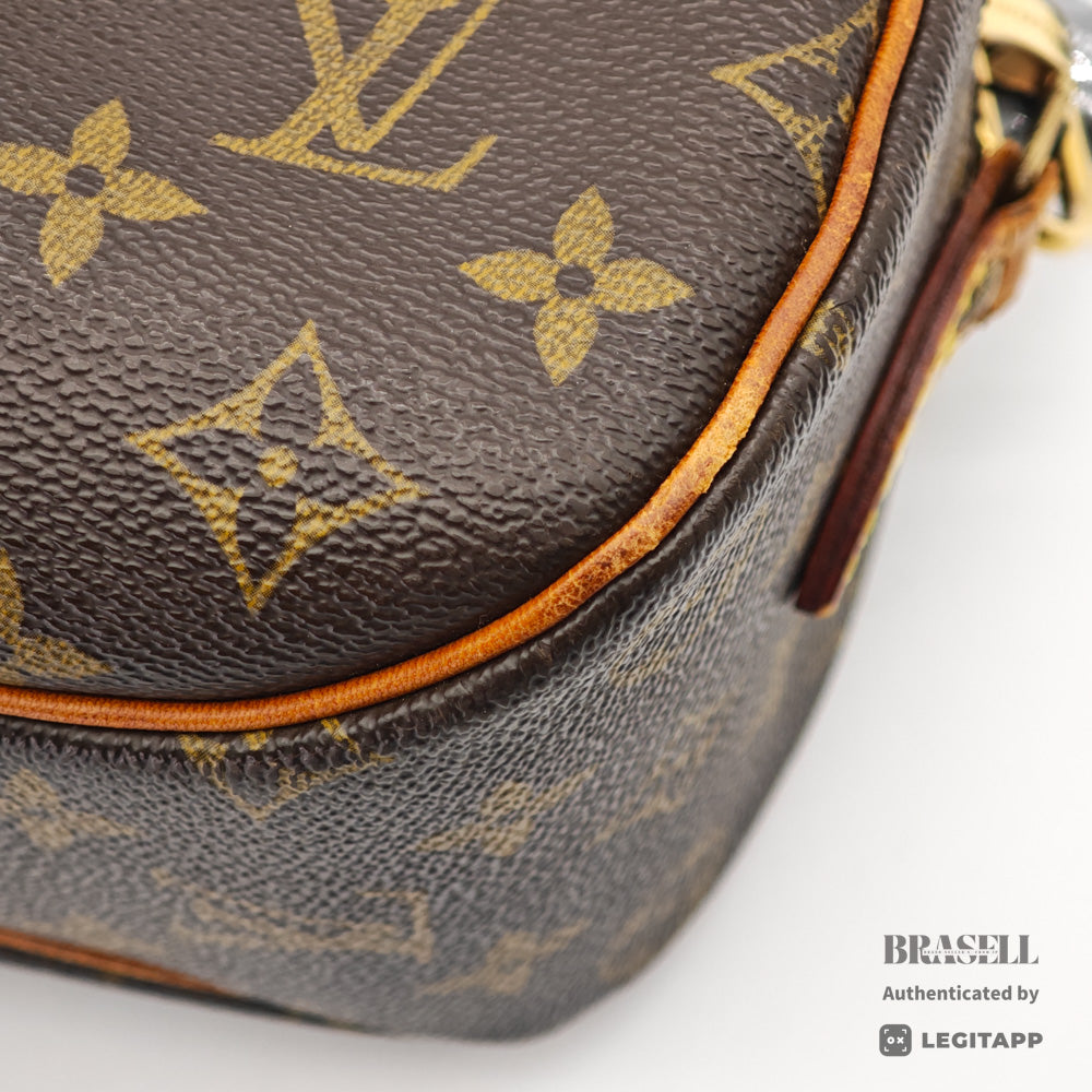 LOUIS VUITTON Blois Monogram Canvas Brown Shoulder Bag M51221 【ImportFeeFREE】