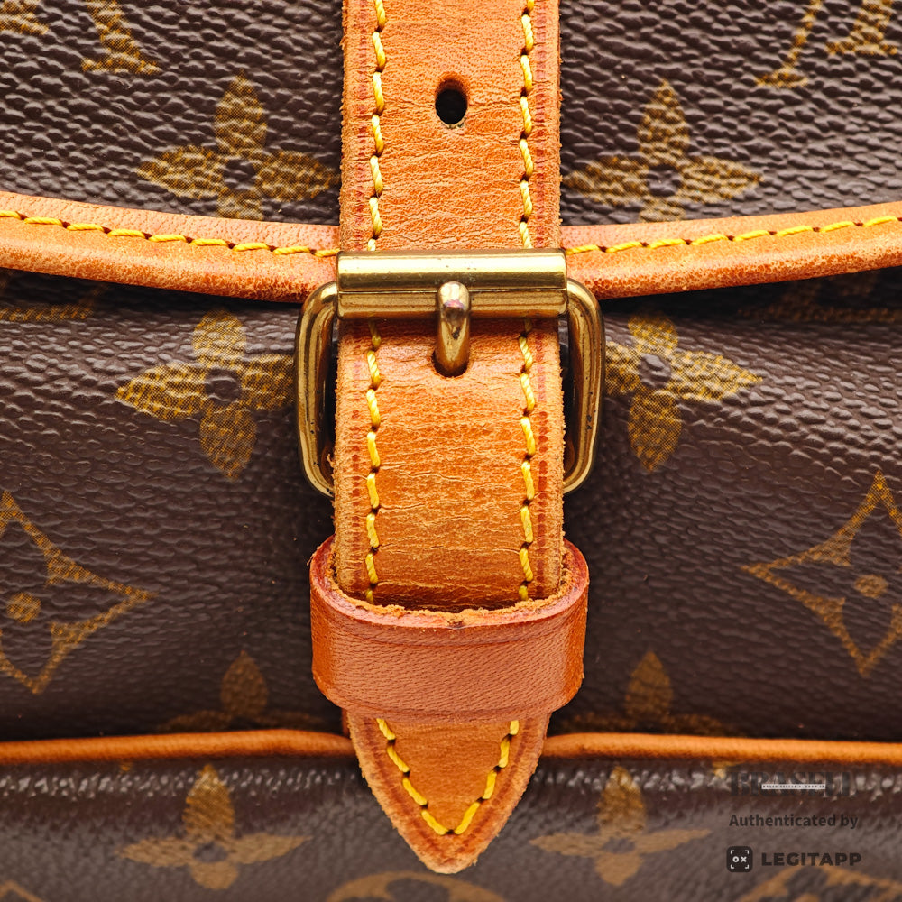 LOUIS VUITTON Saumur 30 Monogram Canvas Brown Shoulder Bag 【ImportFeeFREE】