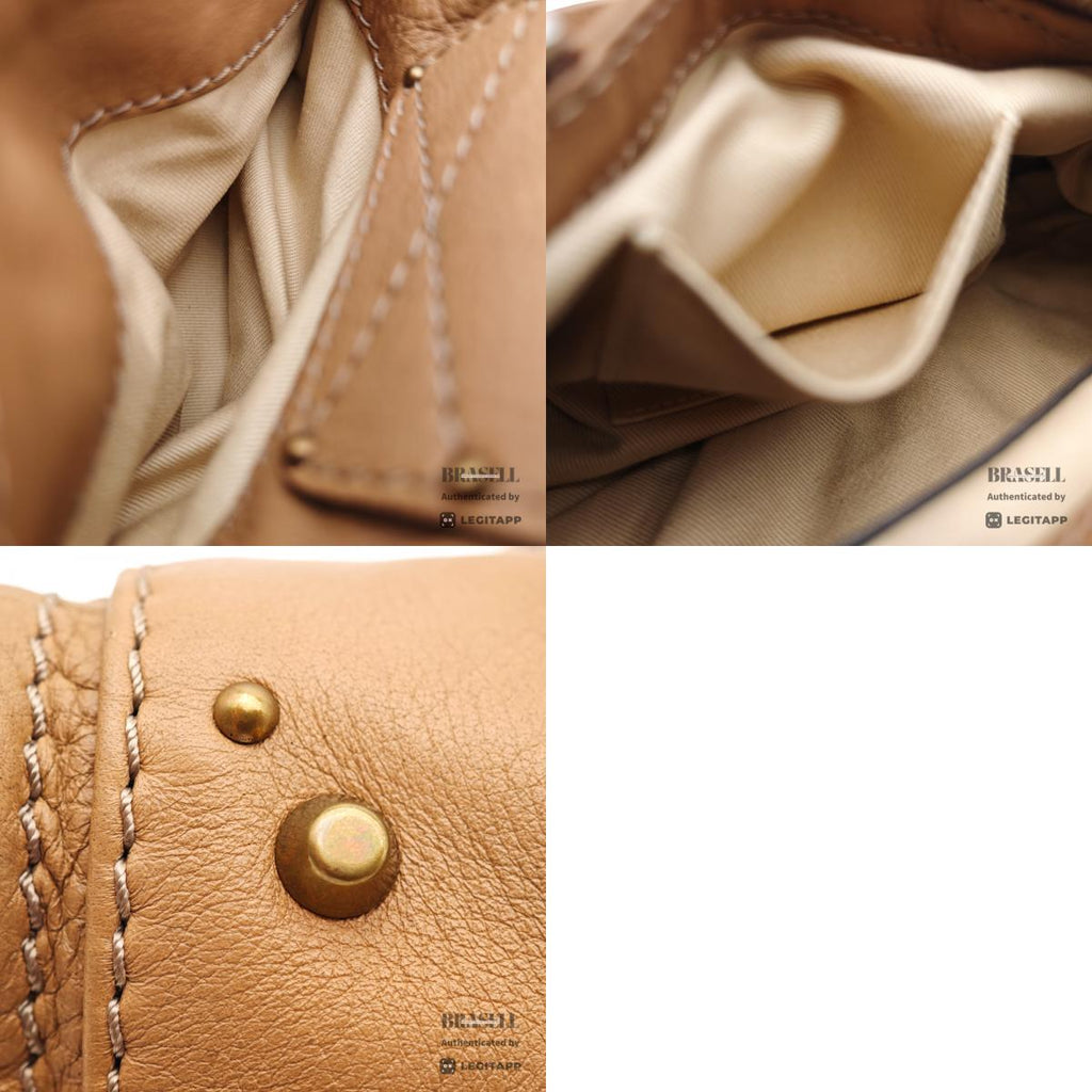 Chloé Mini Paddington Beige Leather Handbag Hardware【ImportFeeFREE】