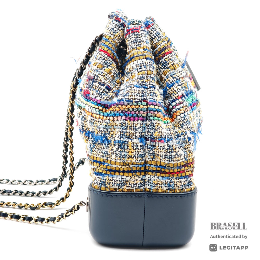 CHANEL Gabrielle Fringe Tweed Cotton Backpack 【ImportFeeFREE】