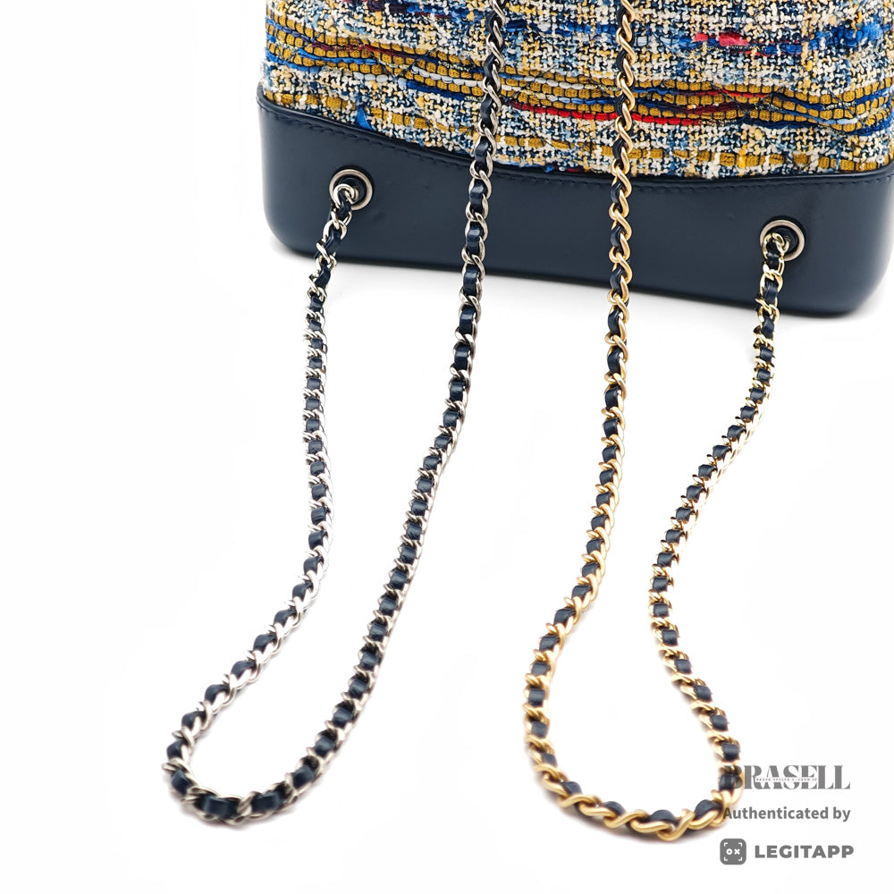 CHANEL Gabrielle Fringe Tweed Cotton Backpack 【ImportFeeFREE】