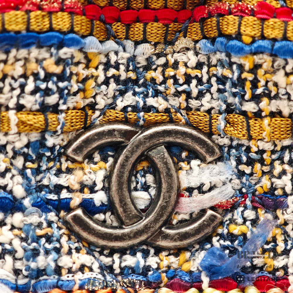 CHANEL Gabrielle Fringe Tweed Cotton Backpack 【ImportFeeFREE】
