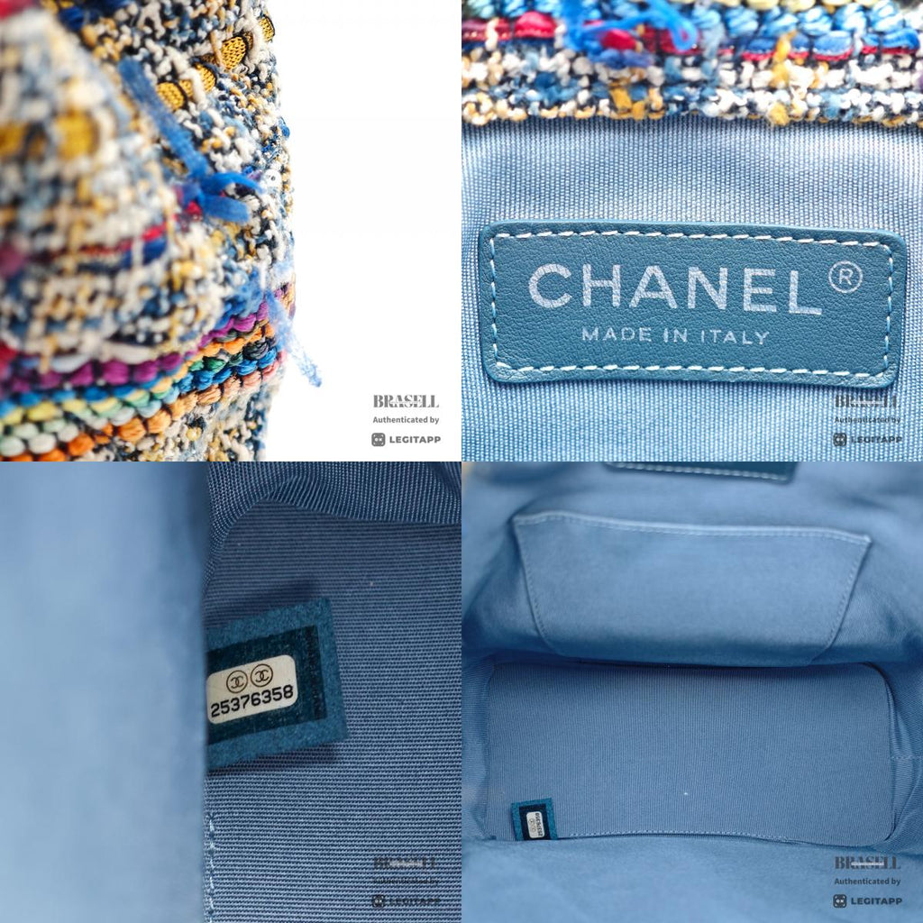 CHANEL Gabrielle Fringe Tweed Cotton Backpack 【ImportFeeFREE】