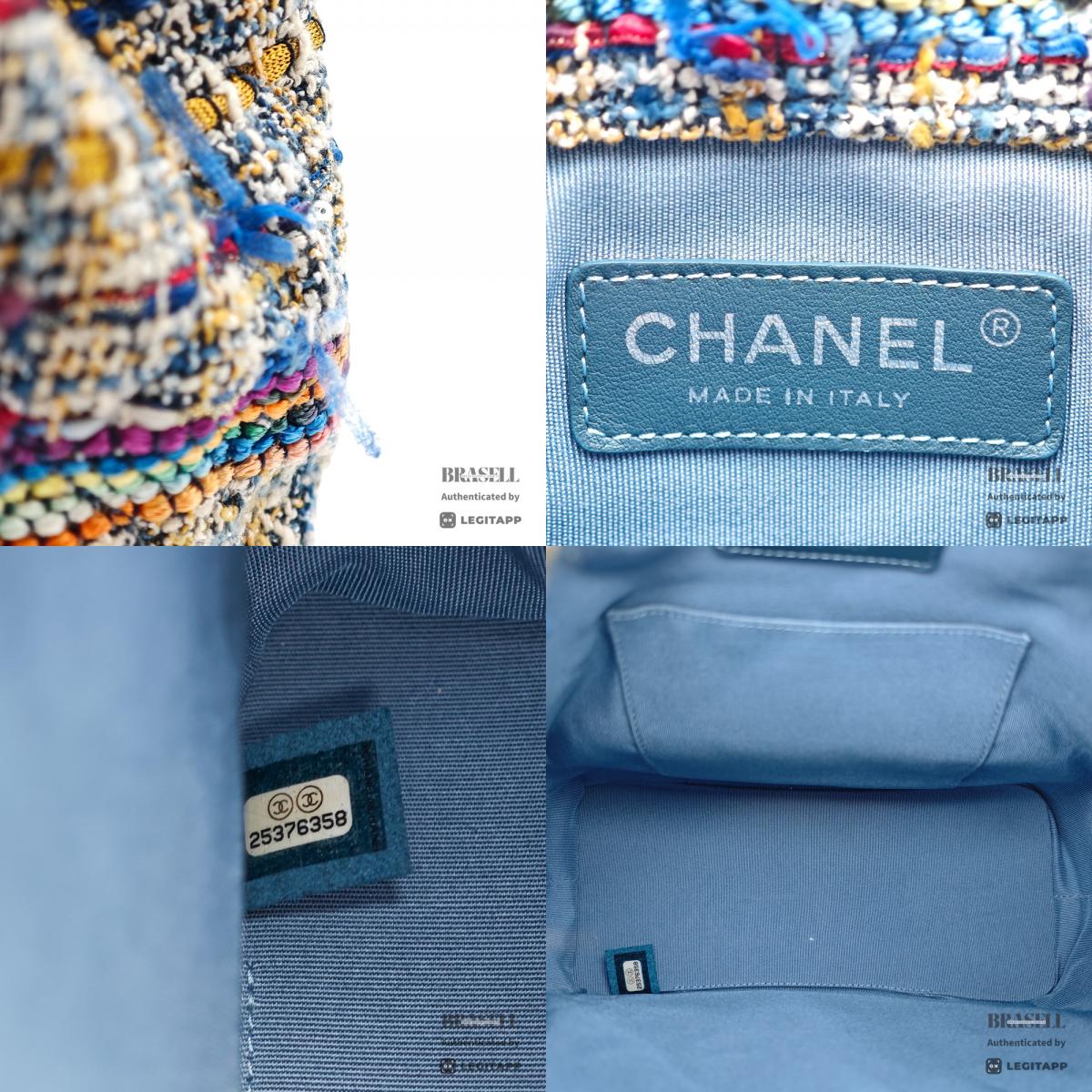 CHANEL Gabrielle Fringe Tweed Cotton Backpack 【ImportFeeFREE】
