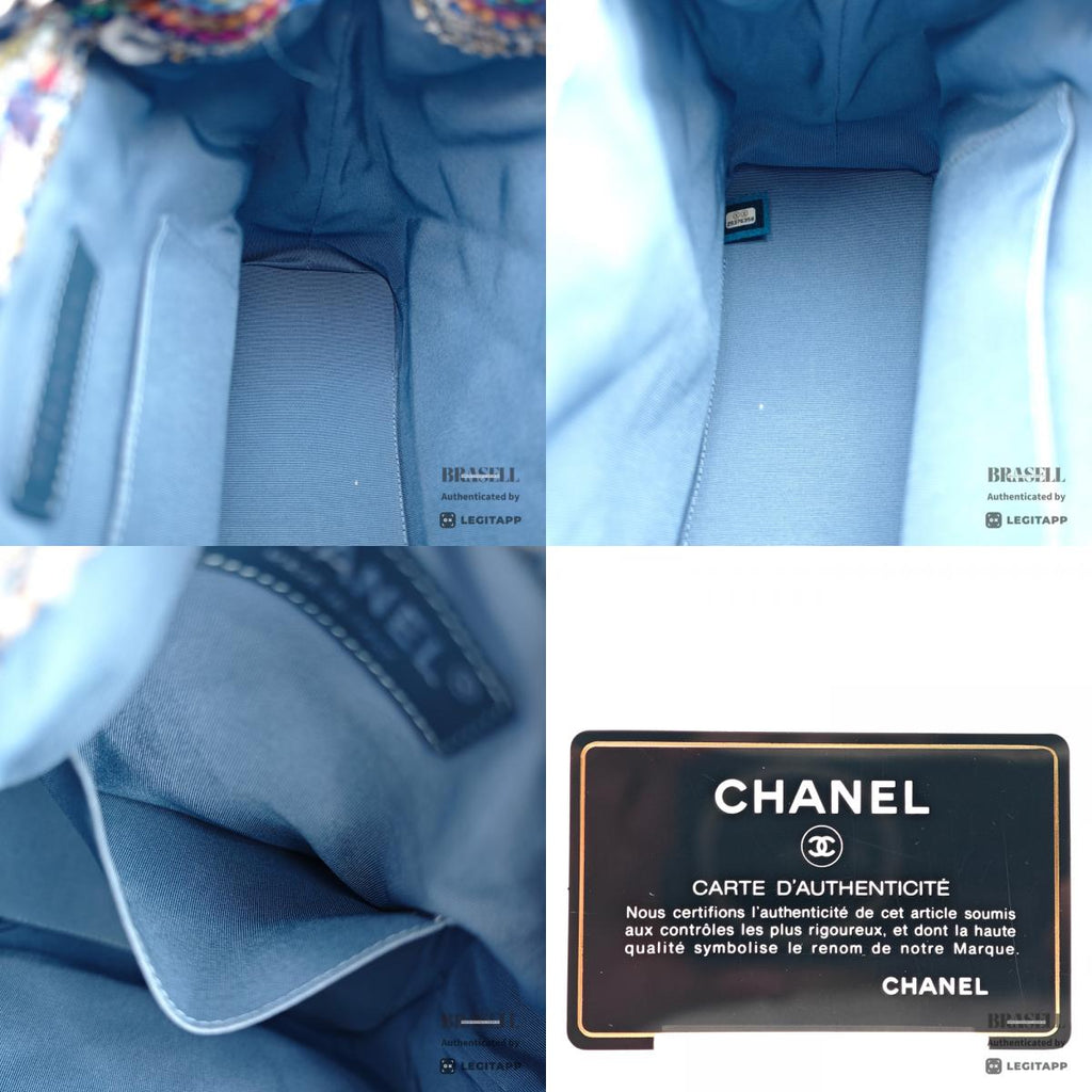 CHANEL Gabrielle Fringe Tweed Cotton Backpack 【ImportFeeFREE】
