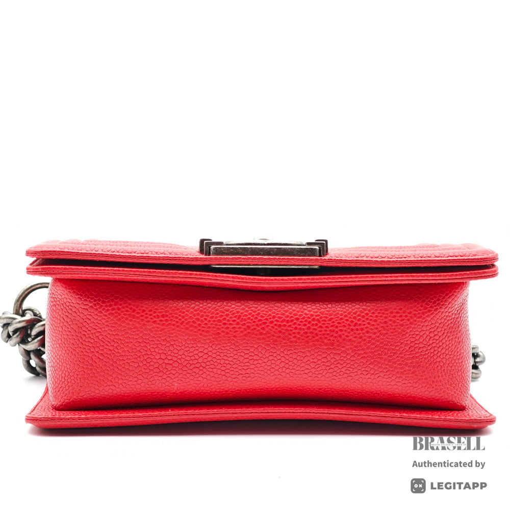 CHANEL Boy Chanel Chevron Leather Chain Shoulder Bag 【ImportFeeFREE】