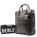 BERLUTI Premier Jour Scrit Leather Black Backpack 【ImportFeeFREE】