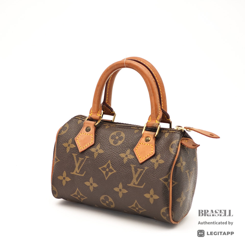 LOUIS VUITTON Mini Speedy Monogram Canvas Brown Hand Bag 【ImportFeeFREE】