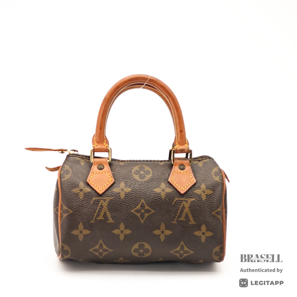 LOUIS VUITTON Mini Speedy Monogram Canvas Brown Hand Bag 【ImportFeeFREE】