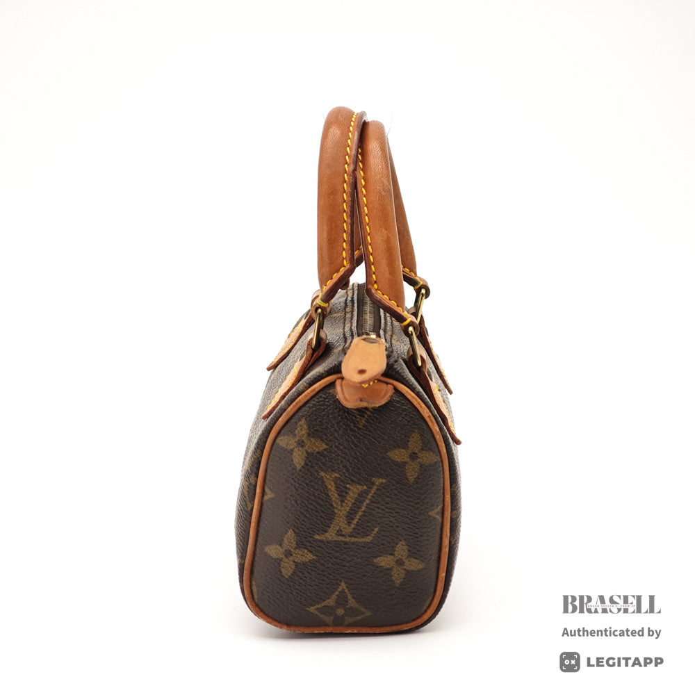 LOUIS VUITTON Mini Speedy Monogram Canvas Brown Hand Bag 【ImportFeeFREE】