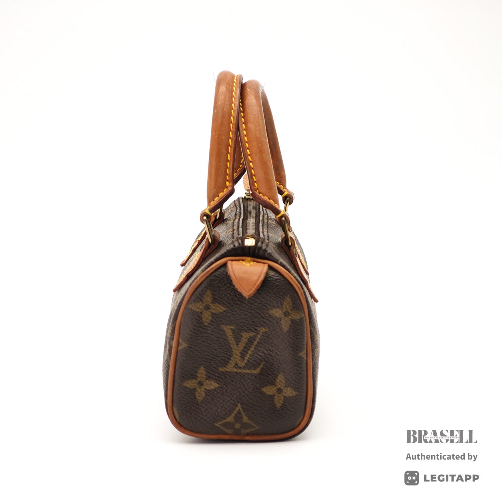 LOUIS VUITTON Mini Speedy Monogram Canvas Brown Hand Bag 【ImportFeeFREE】