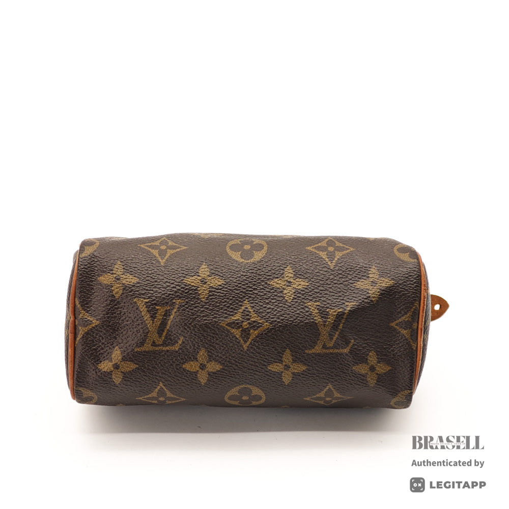 LOUIS VUITTON Mini Speedy Monogram Canvas Brown Hand Bag 【ImportFeeFREE】