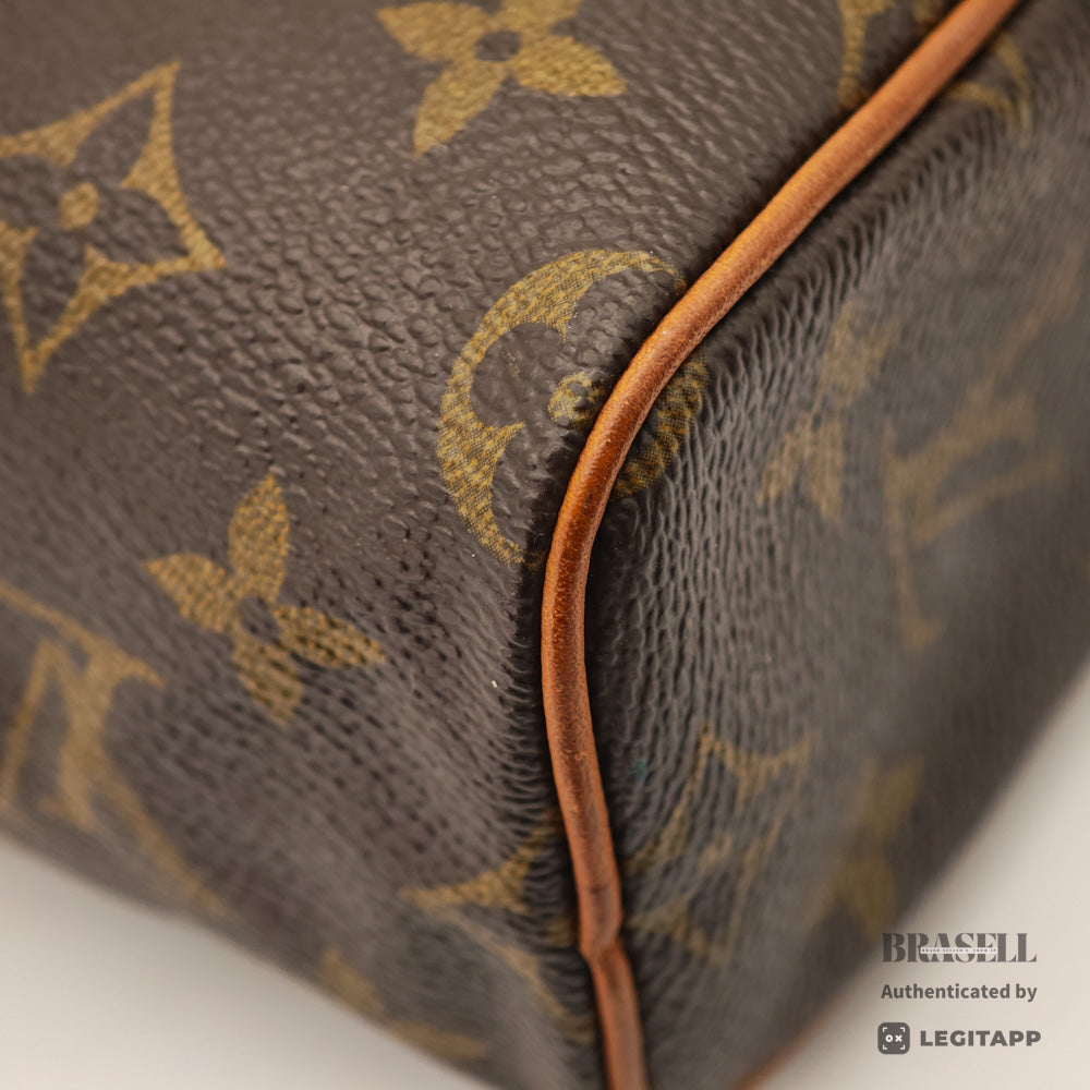 LOUIS VUITTON Mini Speedy Monogram Canvas Brown Hand Bag 【ImportFeeFREE】