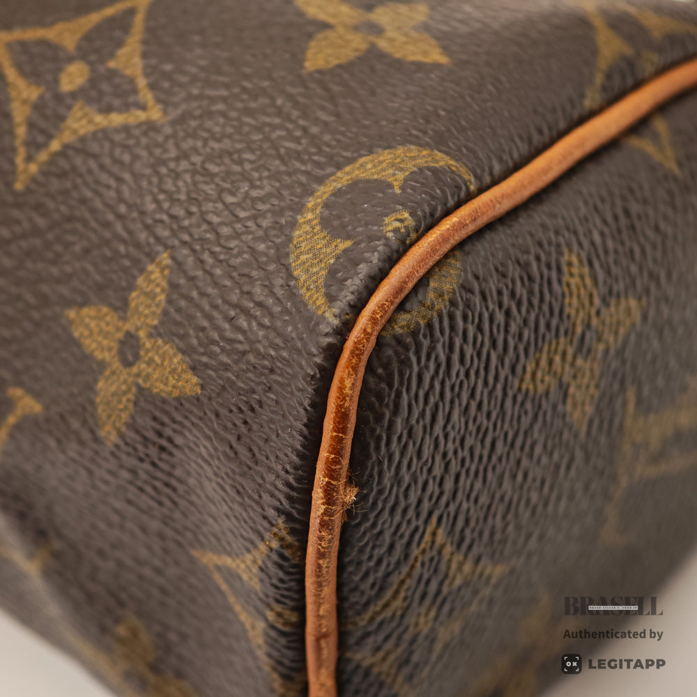 LOUIS VUITTON Mini Speedy Monogram Canvas Brown Hand Bag 【ImportFeeFREE】