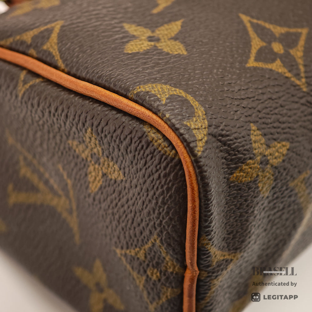 LOUIS VUITTON Mini Speedy Monogram Canvas Brown Hand Bag 【ImportFeeFREE】