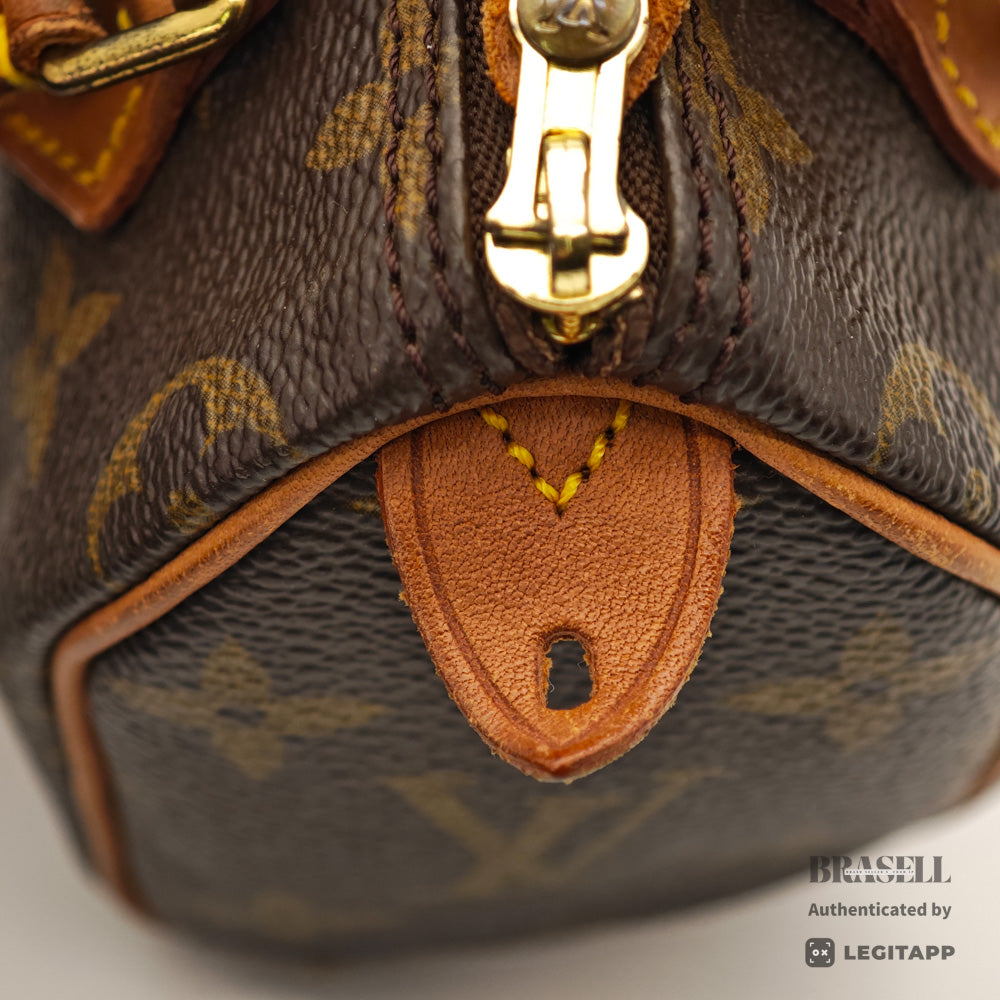 LOUIS VUITTON Mini Speedy Monogram Canvas Brown Hand Bag 【ImportFeeFREE】