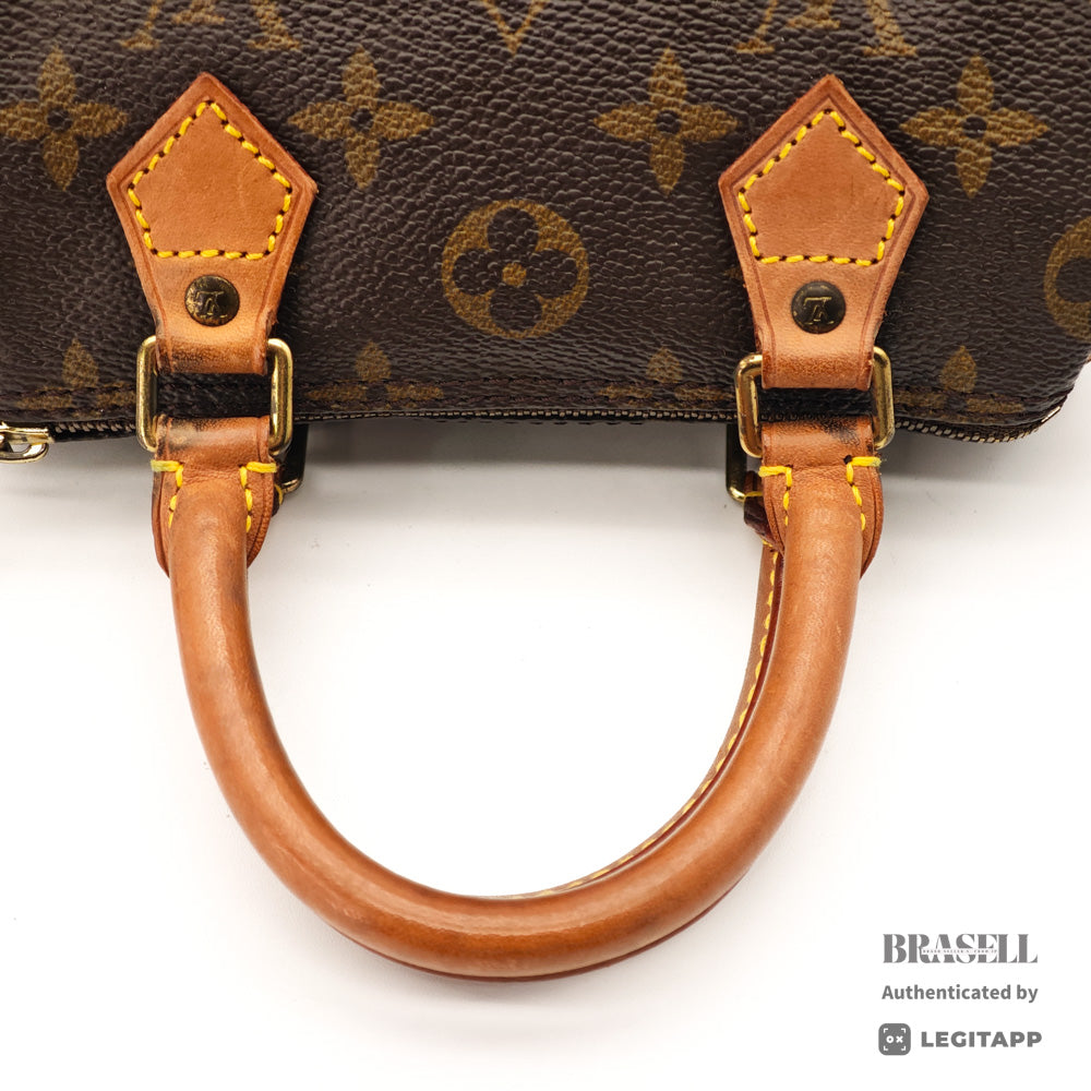 LOUIS VUITTON Mini Speedy Monogram Canvas Brown Hand Bag 【ImportFeeFREE】