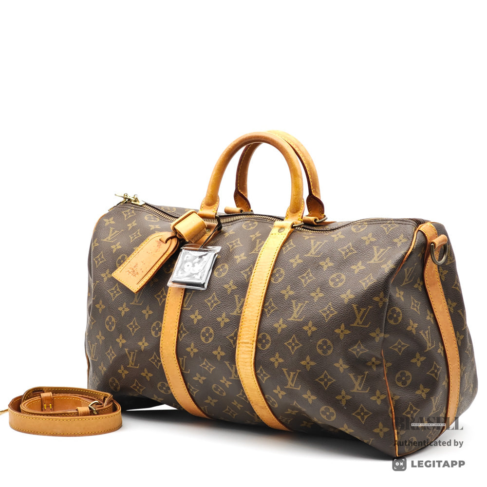 LOUIS VUITTON Keepall45 Monogram Canvas Brown Boston Bag M41418【ImportFeeFREE】