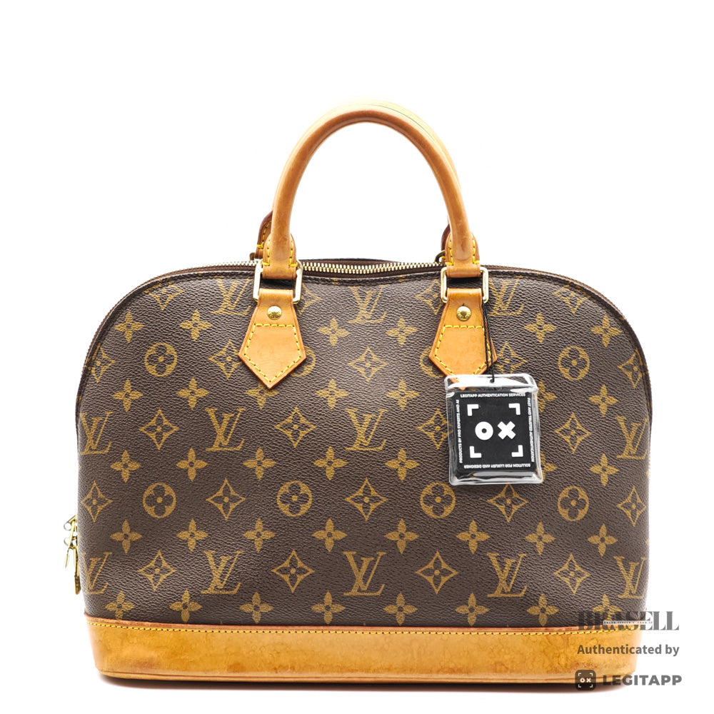 LOUIS VUITTON Alma PM Monogram Canvas Brown Hand Bag M53151 【ImportFeeFREE】